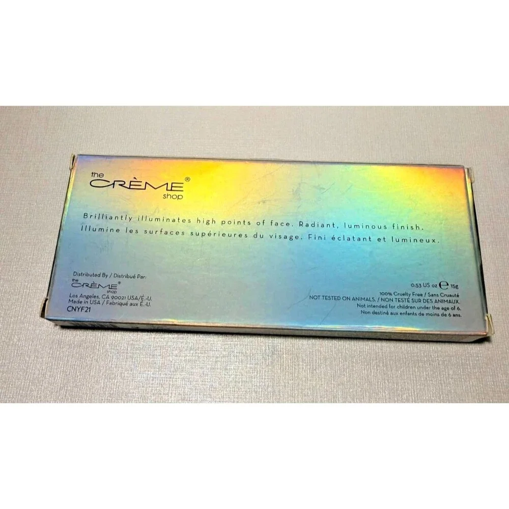 ✨ The Crème Shop – HALO LOVELY Powder Highlighter Palette-Omega